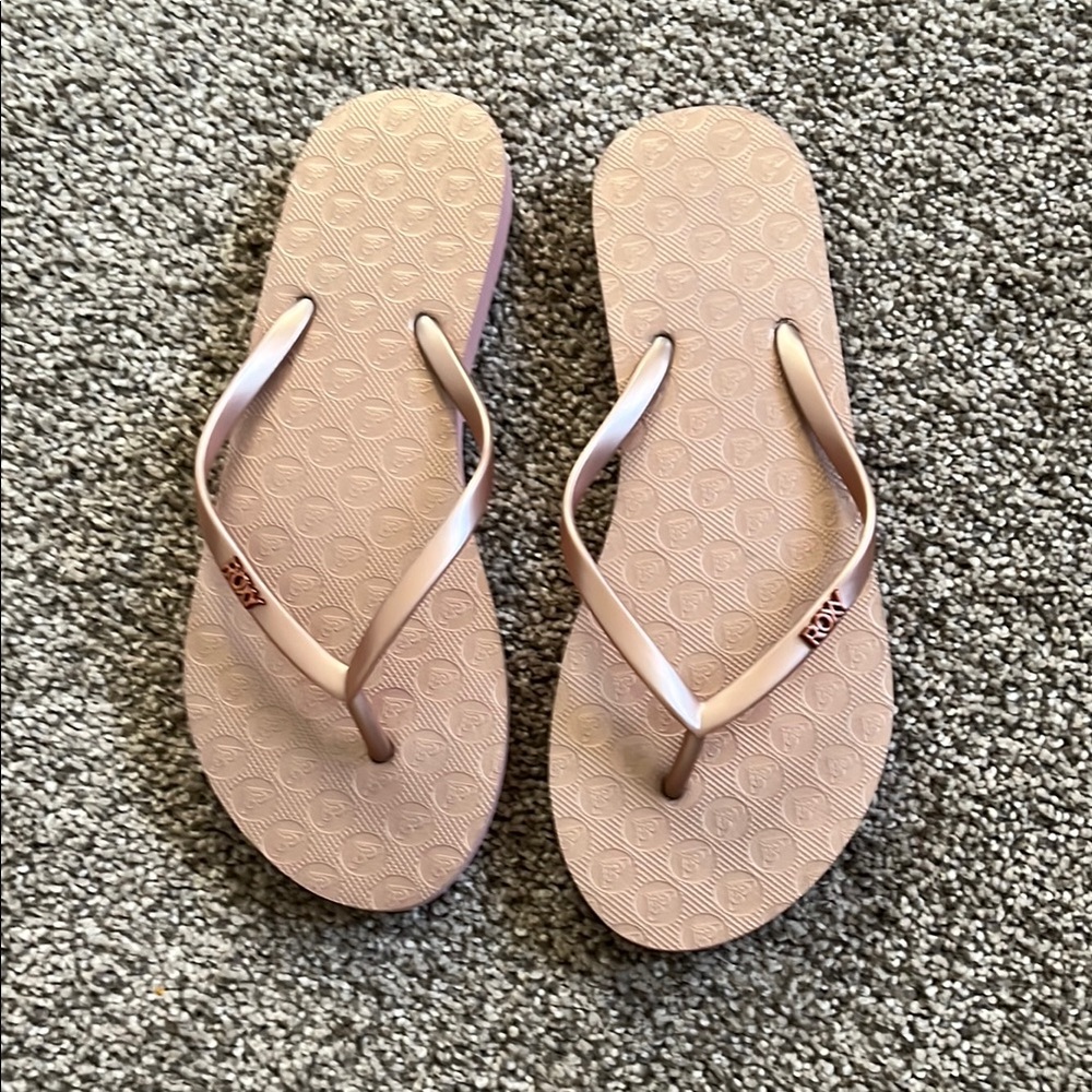 Roxy Tan Flip Flop Sandals